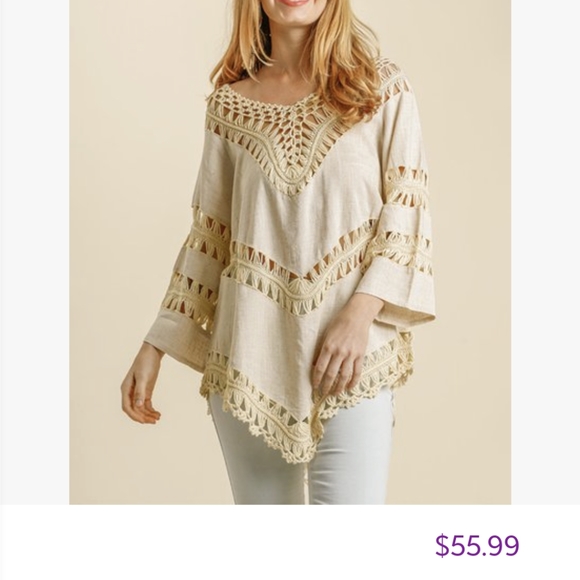 Umgee boho crochet top size M - Picture 12 of 13